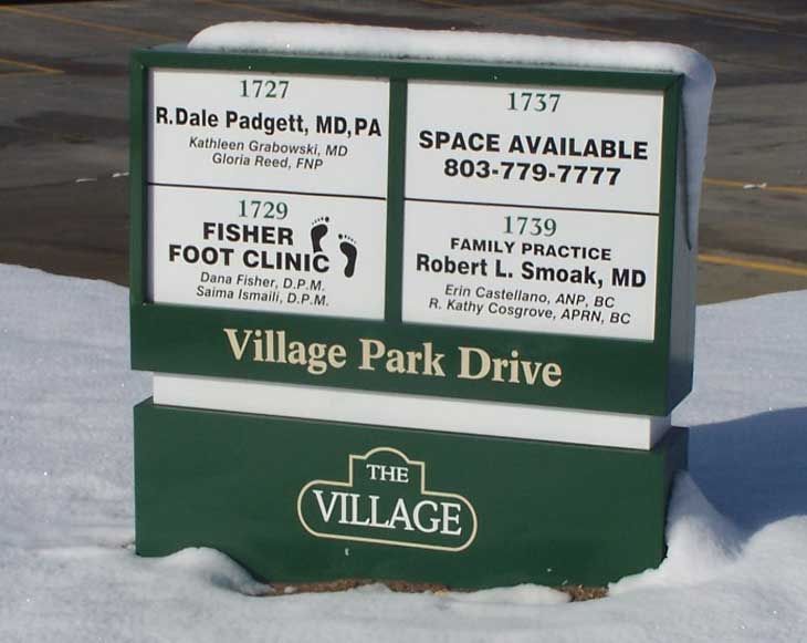 The Village Small Sign